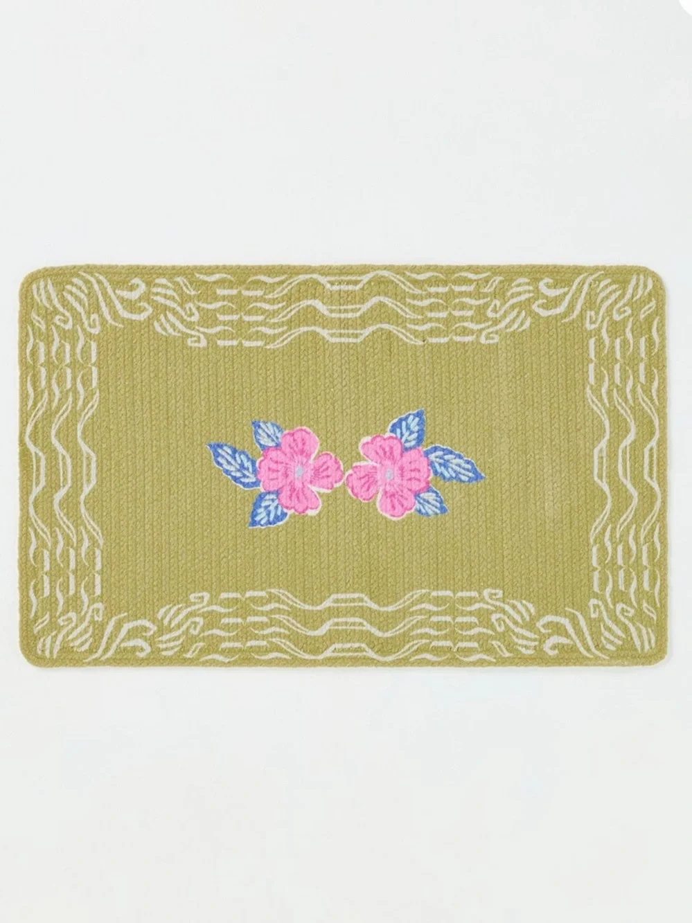 ANTHROPOLOGIE➕Nerina Cotton Printed Floral Mat NWT